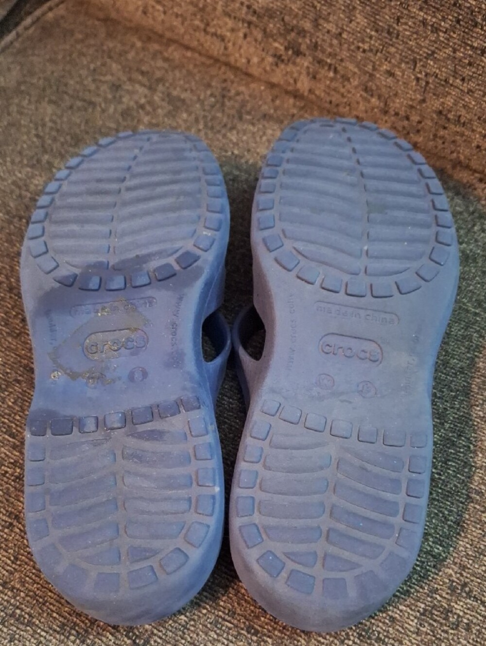 CROCS Women’s Blue Open-Toe Slide Sandals - Picture 4 of 4
